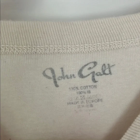 Brandy Melville Cream and Green Short Sleeve Tees - Picture 2 of 3